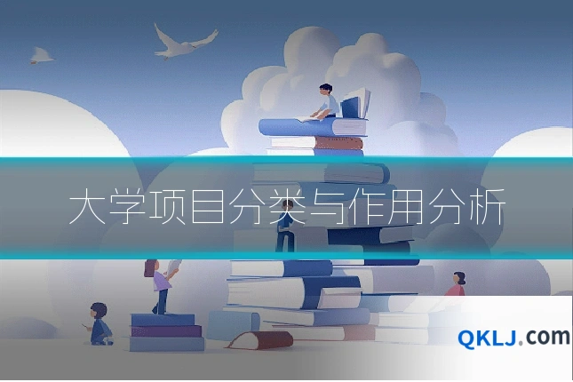 大学项目分类与作用分析