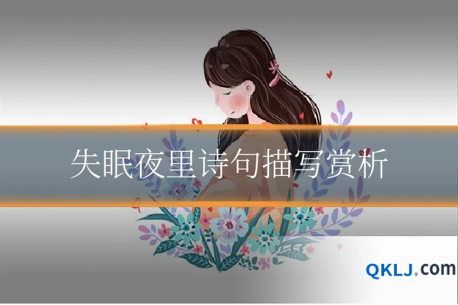 失眠夜里诗句描写赏析