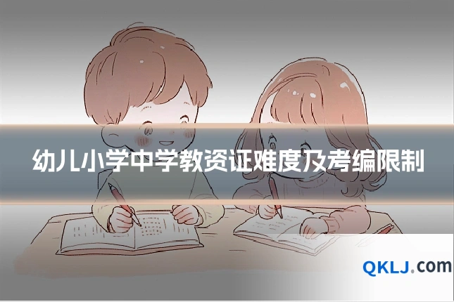 幼儿小学中学教资证难度及考编限制