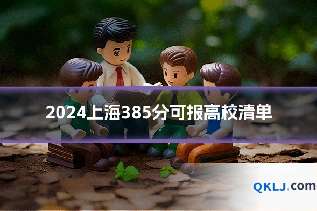 2024上海385分可报高校清单
