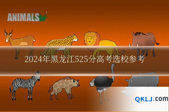 2024年黑龙江525分高考选校参考