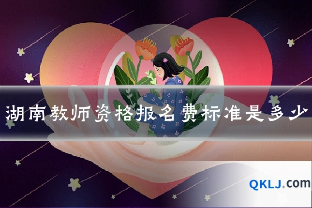 湖南教师资格报名费标准是多少