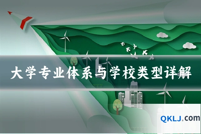 大学专业体系与学校类型详解