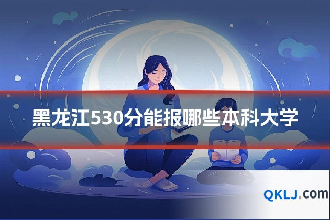 黑龙江530分能报哪些本科大学