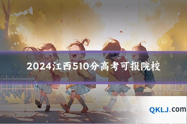 2024江西510分高考可报院校