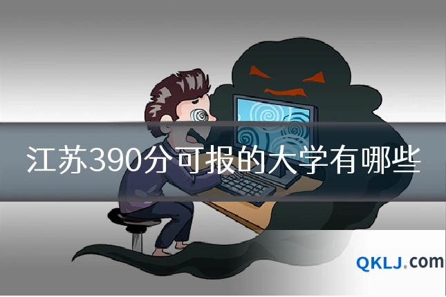 江苏390分可报的大学有哪些