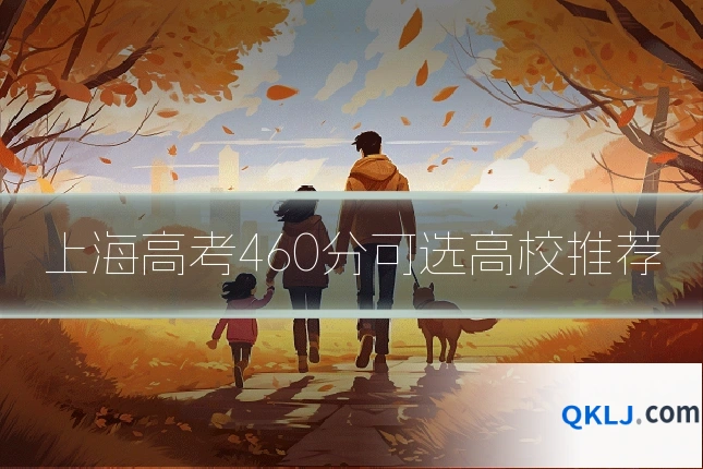上海高考460分可选高校推荐