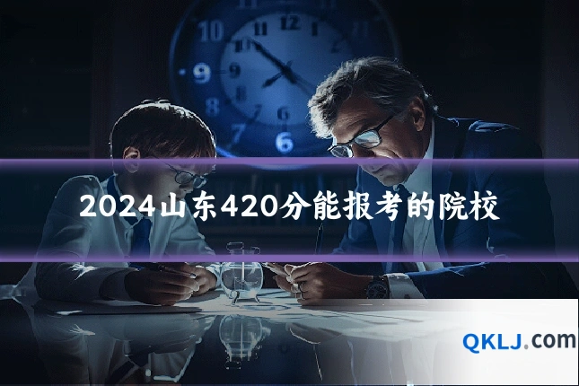 2024山东420分能报考的院校