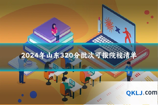 2024年山东320分批次可报院校清单