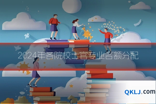 2024年各院校士官专业名额分配