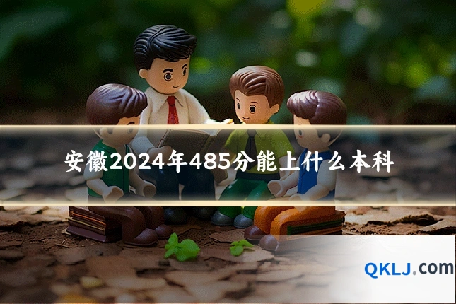 安徽2024年485分能上什么本科