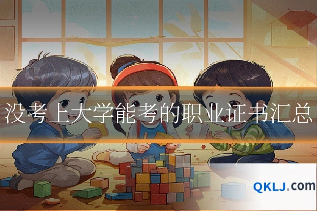 没考上大学能考的职业证书汇总