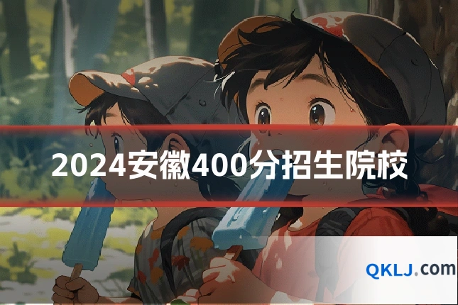 2024安徽400分招生院校