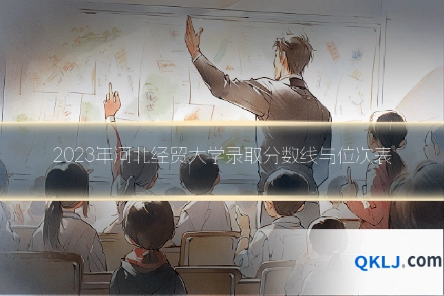 2023年河北经贸大学录取分数线与位次表