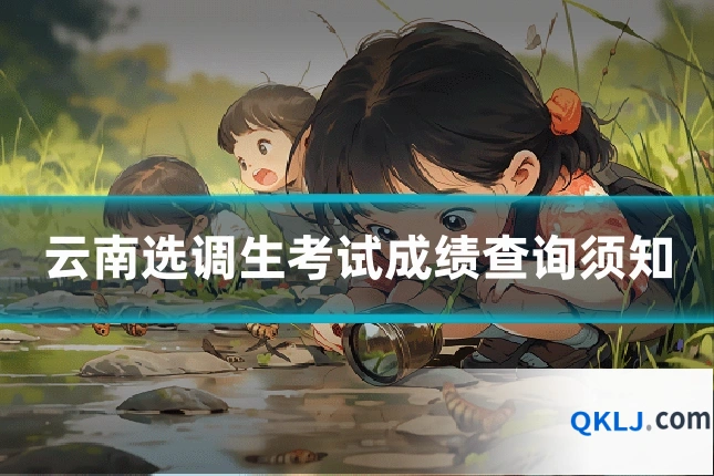 云南选调生考试成绩查询须知