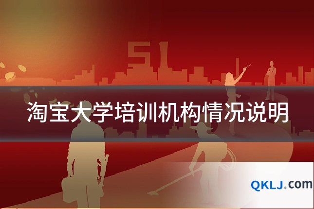 淘宝大学培训机构情况说明