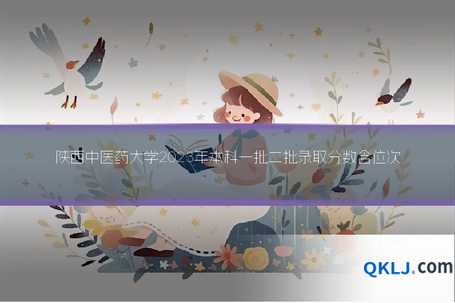 陕西中医药大学2023年本科一批二批录取分数含位次