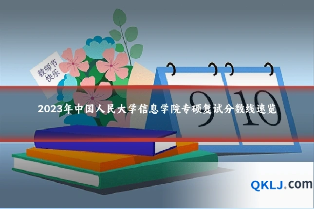 2023年中国人民大学信息学院专硕复试分数线速览