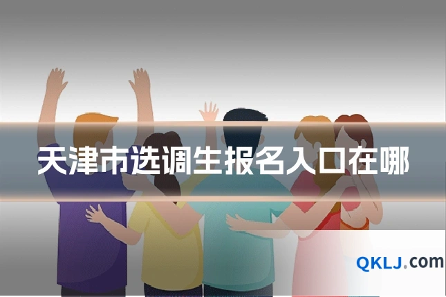 天津市选调生报名入口在哪