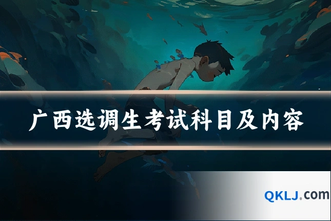 广西选调生考试科目及内容