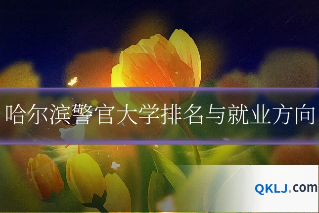 哈尔滨警官大学排名与就业方向