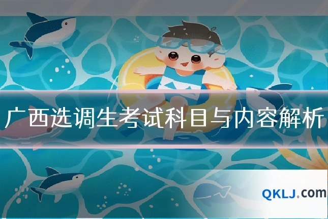 广西选调生考试科目与内容解析