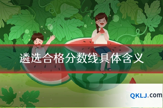 遴选合格分数线具体含义