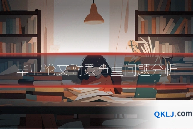毕业论文附录查重问题分析