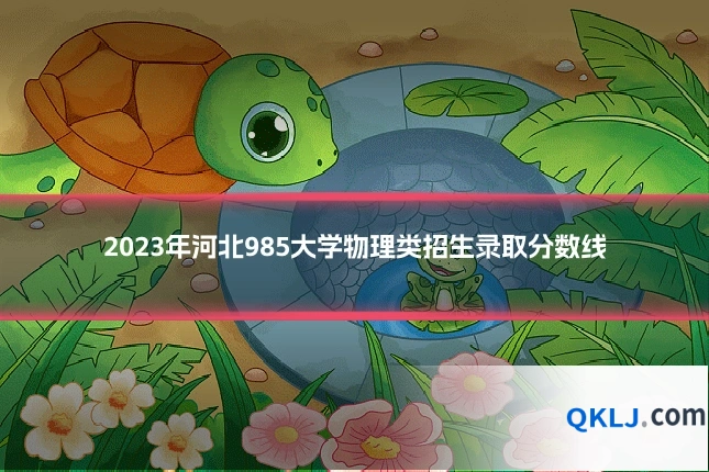 2023年河北985大学物理类招生录取分数线