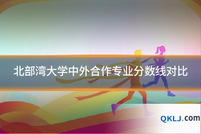 北部湾大学中外合作专业分数线对比