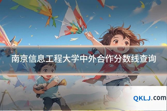 南京信息工程大学中外合作分数线查询