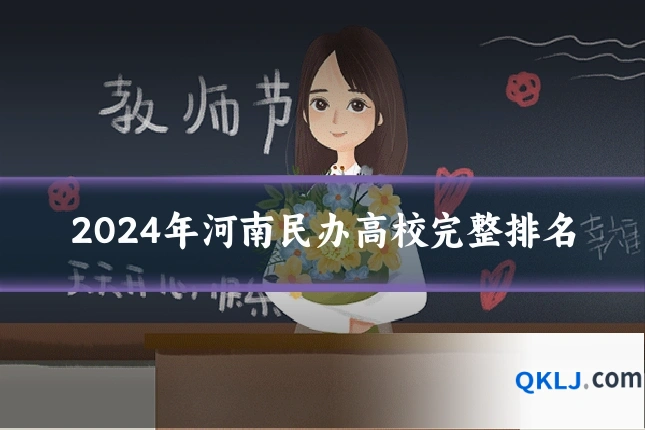 2024年河南民办高校完整排名