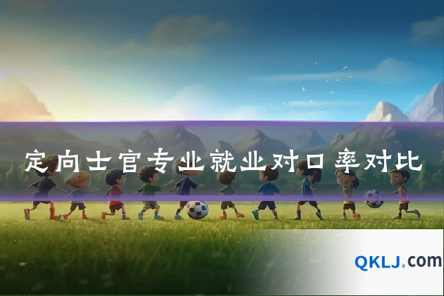 定向士官专业就业对口率对比