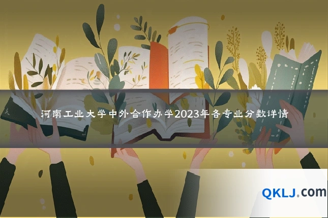 河南工业大学中外合作办学2023年各专业分数详情