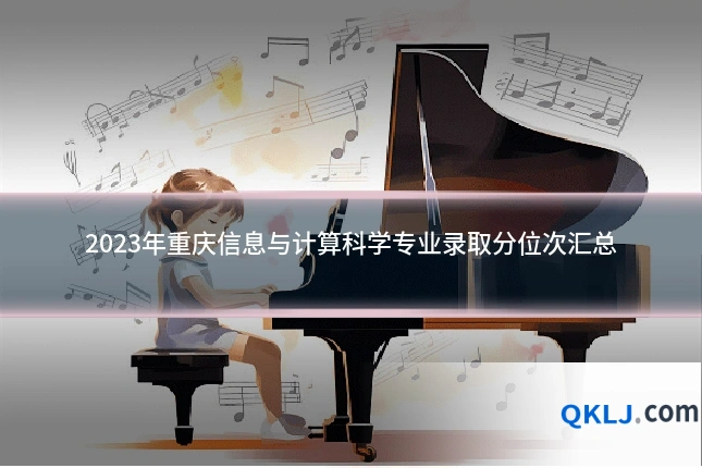 2023年重庆信息与计算科学专业录取分位次汇总