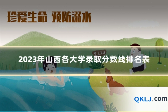2023年山西各大学录取分数线排名表