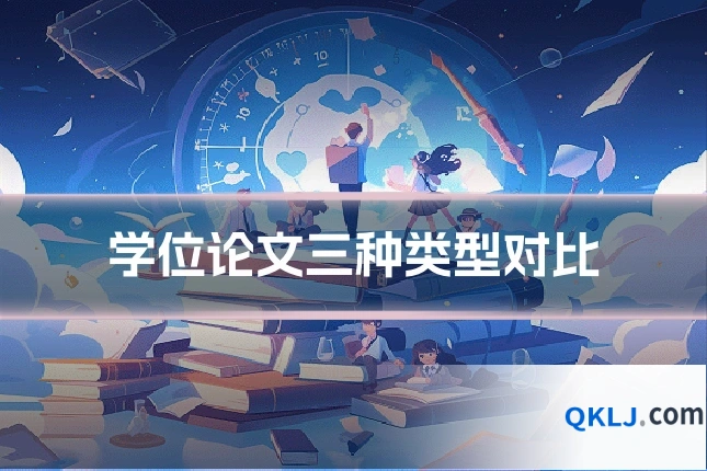 学位论文三种类型对比