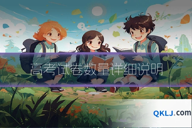 高考试卷数量详细说明