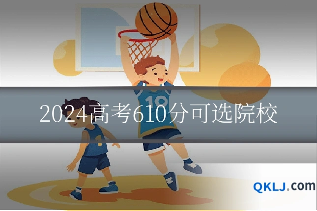 2024高考610分可选院校