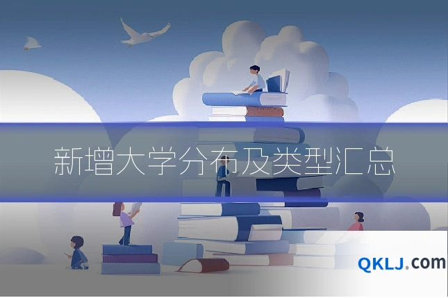 新增大学分布及类型汇总