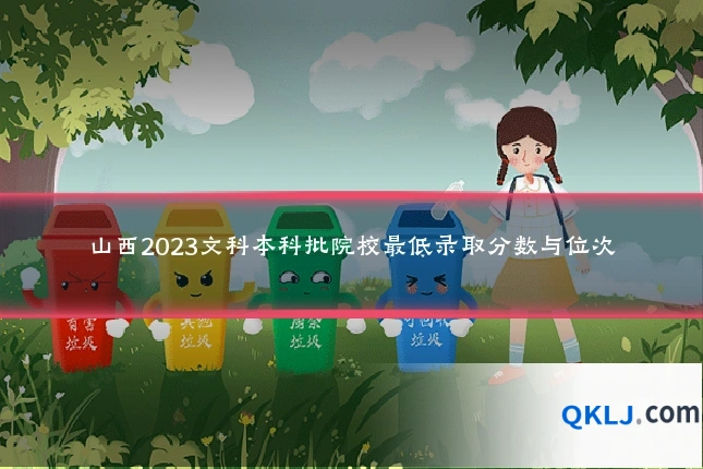 山西2023文科本科批院校最低录取分数与位次