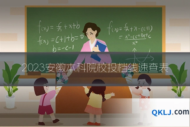 2023安徽本科院校投档线速查表