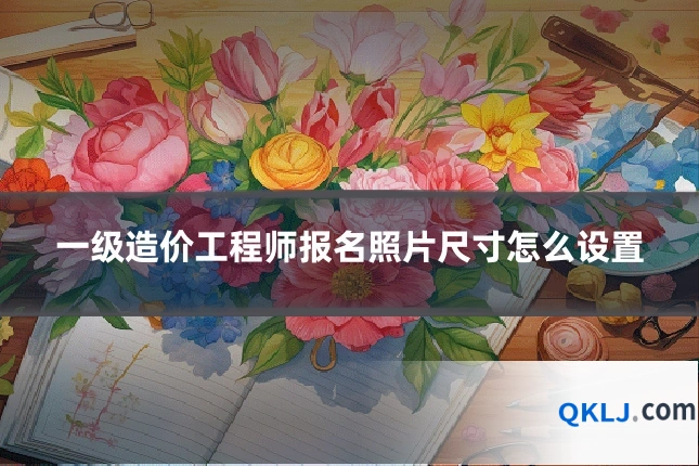一级造价工程师报名照片尺寸怎么设置