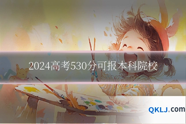 2024高考530分可报本科院校