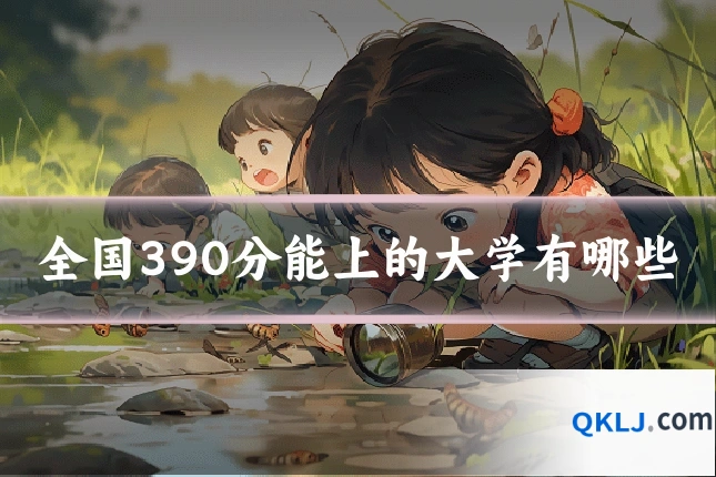 全国390分能上的大学有哪些