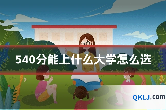 540分能上什么大学怎么选