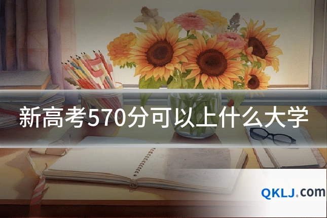 新高考570分可以上什么大学