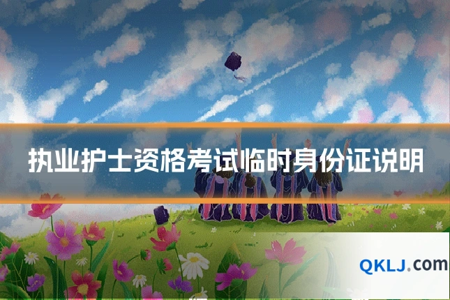 执业护士资格考试临时身份证说明