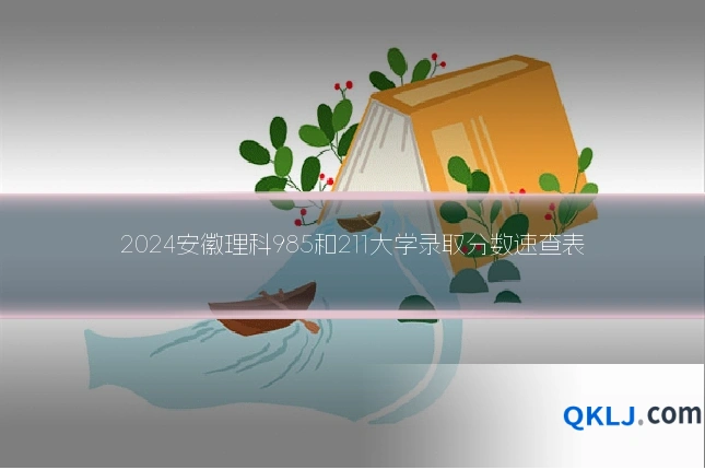 2024安徽理科985和211大学录取分数速查表