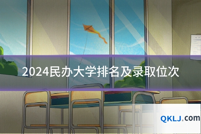 2024民办大学排名及录取位次